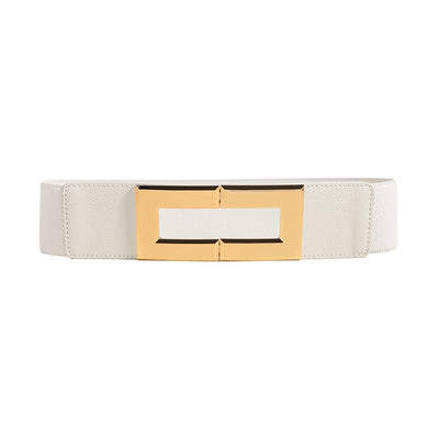 Cinturón Elástico Ancho para Mujer con Hebilla Cuadrada Metálica - Multicolor - Image 16