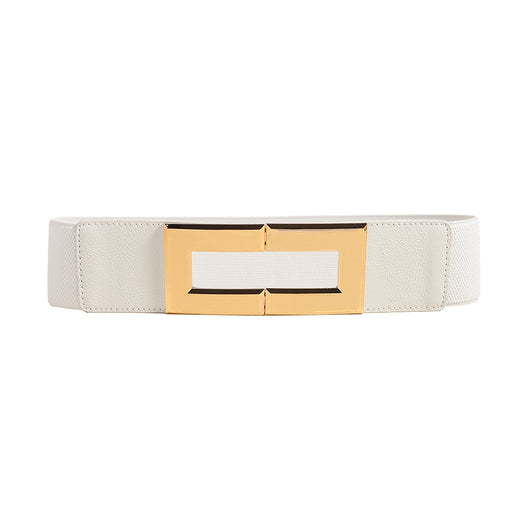 Cinturón Elástico Ancho para Mujer con Hebilla Cuadrada Metálica - Multicolor - Image 16