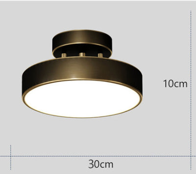 Lámpara de Techo Redonda de Cobre Puro - Diseño Minimalista - Image 8