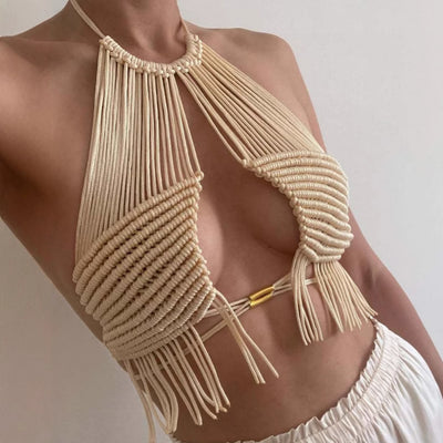 Top Bikini Playero con Borlas para Mujer - Image 2