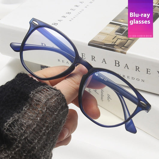 Gafas Artísticas Redondas Mitin con Cinta Azul - Diseño Colorido