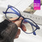 Gafas Artísticas Redondas Mitin con Cinta Azul - Diseño Colorido