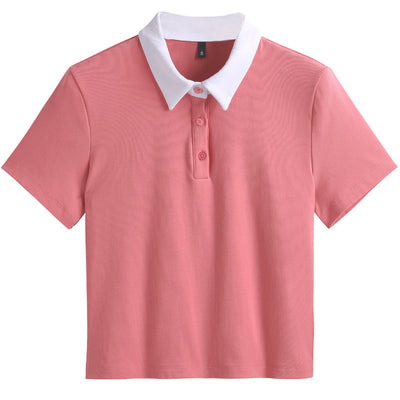 Short Cintura Alta Contrastado Slim Fit Algodón Stretch - Image 5