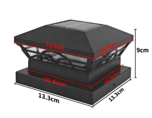 Lámpara Solar de Pilar Exterior Resistente al Agua - Image 15