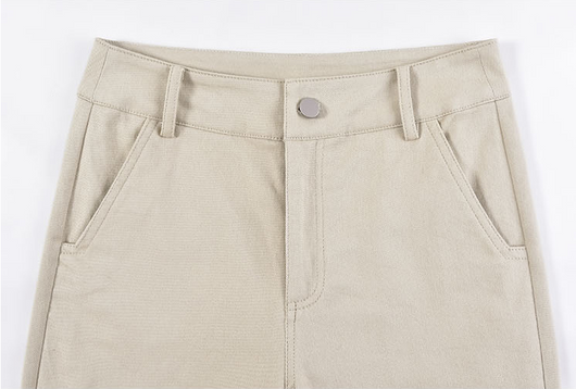 Pantalón Recto Holgado de Cintura Alta Reductora para Mujer - Image 10