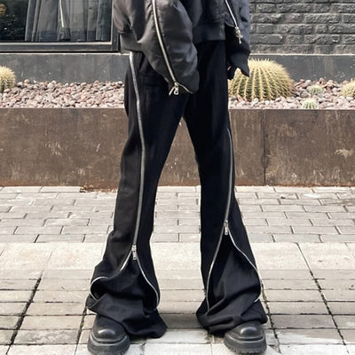 Jeans Negros de Invierno con Cierre Espiral y Bolsillos Grandes - Image 9
