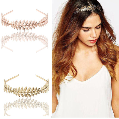 Diadema Barroca Hoja Europea Joyería Nupcial Elegante