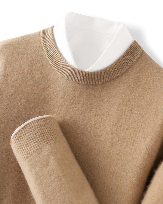 Suéter Grueso Business Casual de Manga Larga para Hombre - Otoño e Invierno - Image 13