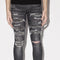 Jeans Gris Vintage Desgastado High Street Hipster