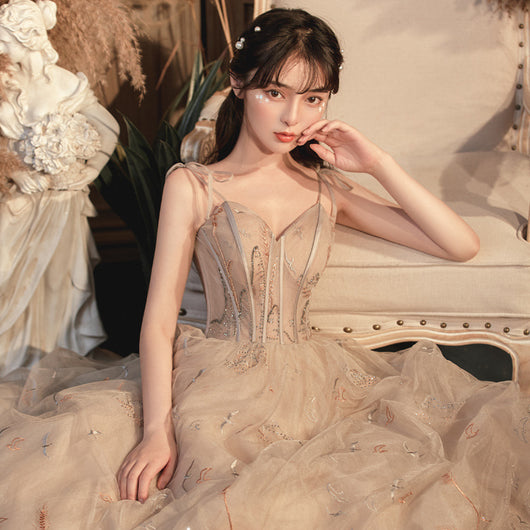Vestido de Novia con Tirantes para Dama - Elegancia Sofisticada