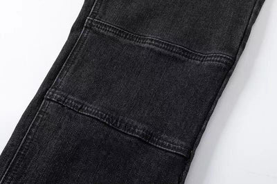 Pantalones Vaqueros Hip Hop Desgastados con Zipper - Image 7