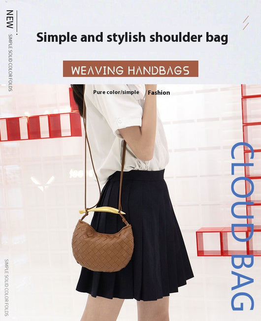 Bolso de Cuero Tejido para Viajes - Bandolera Portátil Estilo Casual - Image 14