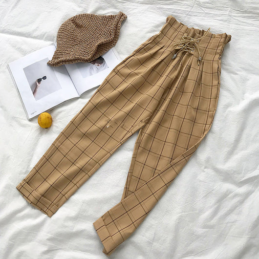 Pantalones Casuales a Cuadros para Primavera - Image 3