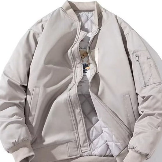 Chamarra de Piloto Bordada y Acojinada para Hombre - Image 5