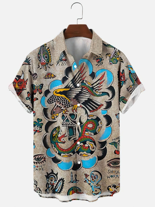 Playera Estampada 3D Digital para Hombre Talla Grande - Image 30