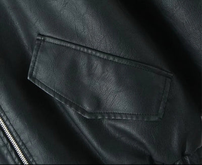 Abrigo de Cuero PU Americano para Mujer - Image 9