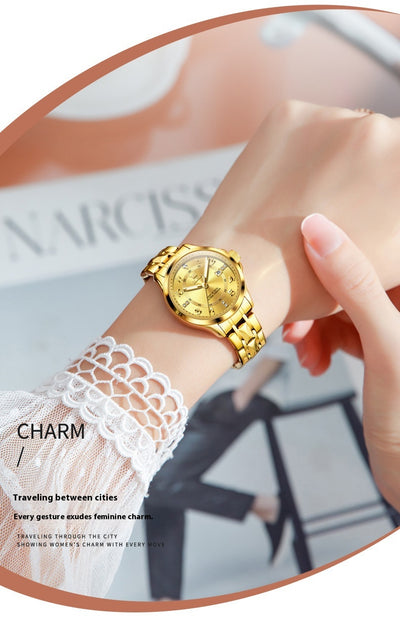 Reloj de Pareja Cuarzo Casual Resistente al Agua - Image 19