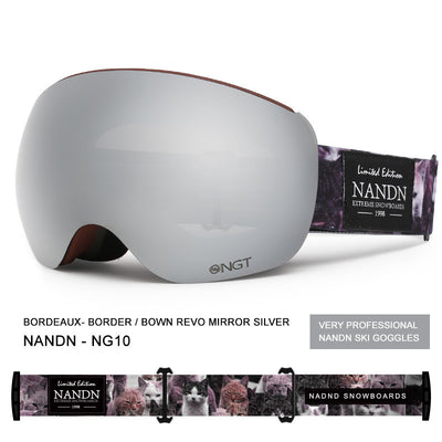Gafas de Esquí Esféricas Doble Lente Anti-Empañamiento con Magnético para Hombre y Mujer - Image 4