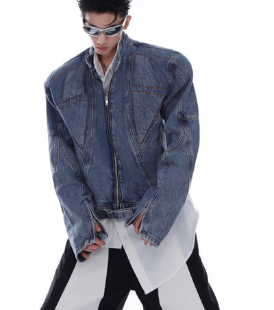 Chaqueta Vaquera Corta Estilo Americano para Hombre - Primavera y Otoño - Image 10