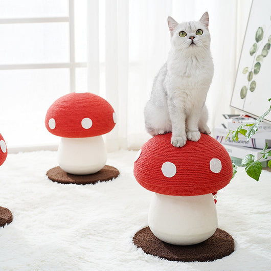 Árbol Rascador para Gatos en Forma de Hongo Rojo - Image 3