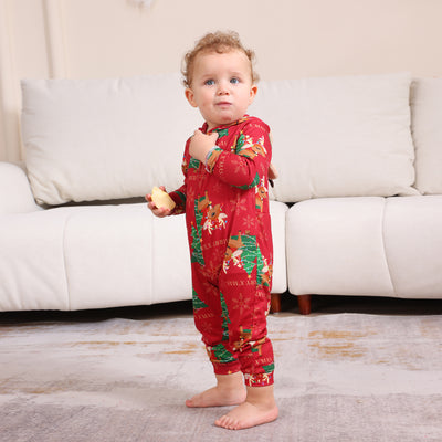Conjunto Navideño Familiar de Pantalones Largos para Niños y Niñas - Image 17