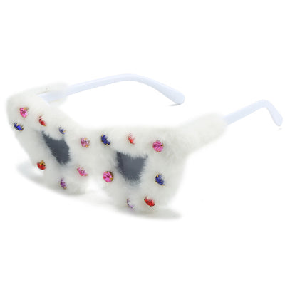 Peluche Love con Gafas de Sol Estilo Street Diamond para Mujer