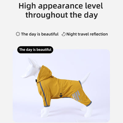 Impermeable para Perros con Capucha y Reflectantes - Chaqueta Lluvia Ligera - Image 8