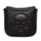 Large Square Red Line Skull