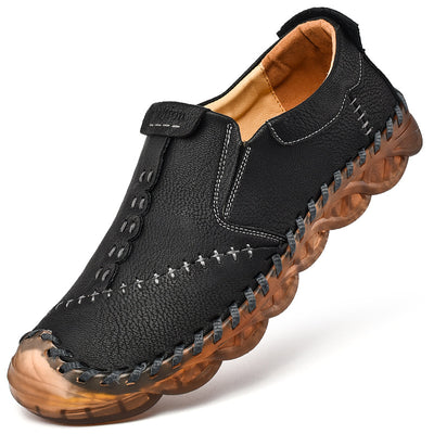 Zapatos Casuales de Cuero Artesanal Transpirable para Hombre - Image 14