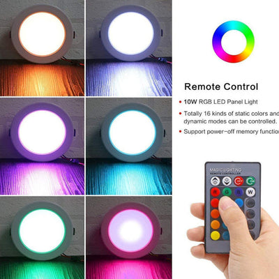 Foco Empotrables LED RGB con Control Remoto y Atenuación - Image 4