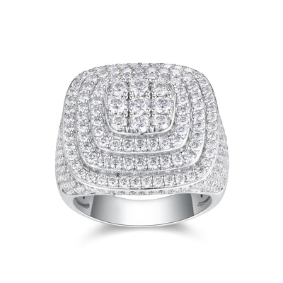Anillo The Legendary King - Conjunto de Anillo de Bodas para Hombre con Moissanita Premium, Plata S925 y Baño de Platino - Image 14
