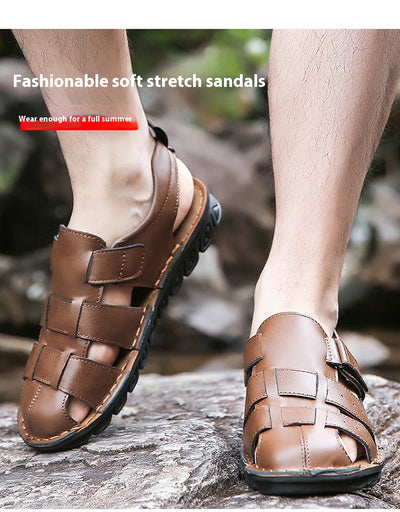 Sandalias de Cuero para Hombre con Suela Suave Antideslizante - Image 12