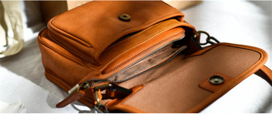 Bolso Bandolera de Cuero Genuino Premium - Diseño Minimalista Neutral - Image 17