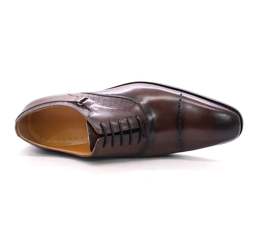 Zapatos de Cuero Tallados Artesanales con Punta Afilada para Negocios - Image 9