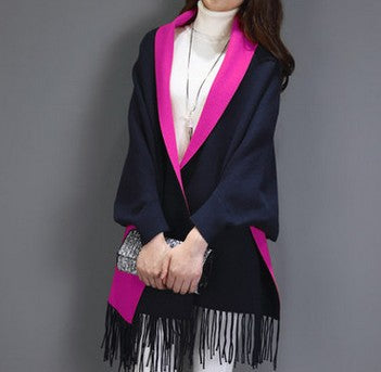 Cárdigan Capa con Flecos para Mujer - Suéter Abrigo Elegante - Image 7