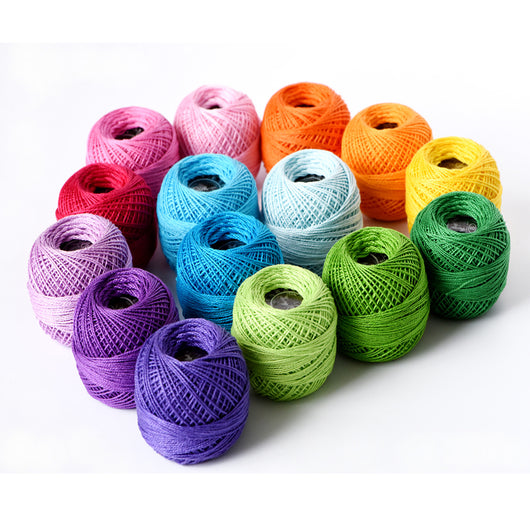 Pack de 15 Colores de Hilo de Algodón Mercerizado para Ganchillo - Venta Directa de Fábrica - Image 3
