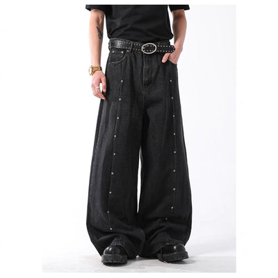Pantalones Vaqueros Rectos Vintage Estilo Americano con Acabado Desgastado - Image 4