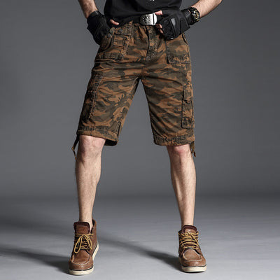 Pantalones Cortos Cargo Camuflaje Talla Grande - 5 Bolsillos Funcionales - Image 11