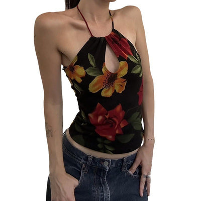 Top Halter Personalizado Slim Fit Escotado con Detalles Calados - Image 5