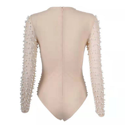 Jumpsuit de Malla con Perlas y Detalles Brillantes - Enterizo Elegante para Mujer - Image 12