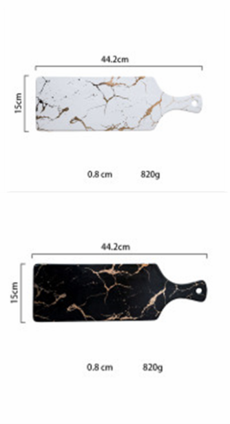 Bandeja de Cerámica Irregular Mármol y Oro - Lujo Minimalista - Image 17