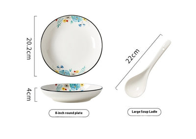 Juego de Vajilla Bone China con Diseño Floral - Image 8
