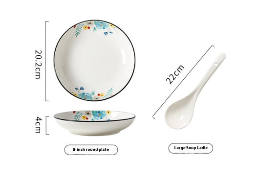 Juego de Vajilla Bone China con Diseño Floral - Image 8