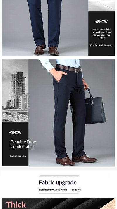 Pantalones Casuales Ejecutivos Stretch Corte Recto para Hombre - Image 14