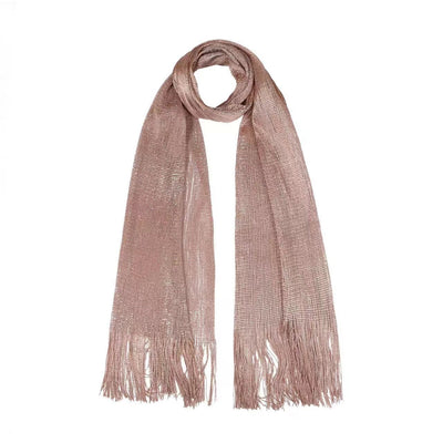 Pañuelo Rayón Dorado y Plateado - Chal Hueco Elegante Poliéster - Image 18