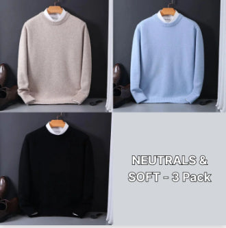 Suéter Holgado para Hombre Cuello Redondo Tejido Base Oversized - Image 27