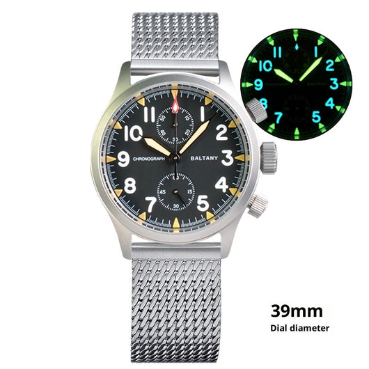 Reloj Multifunción Retro Acero Inoxidable Resistente al Agua con Esfera Luminosa - Image 6