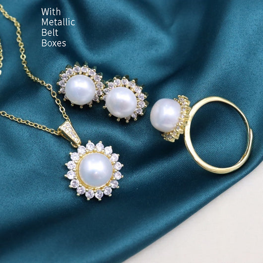 Conjunto de Collar de Perlas de Agua Dulce - Diseño Versátil y Elegante - Image 13
