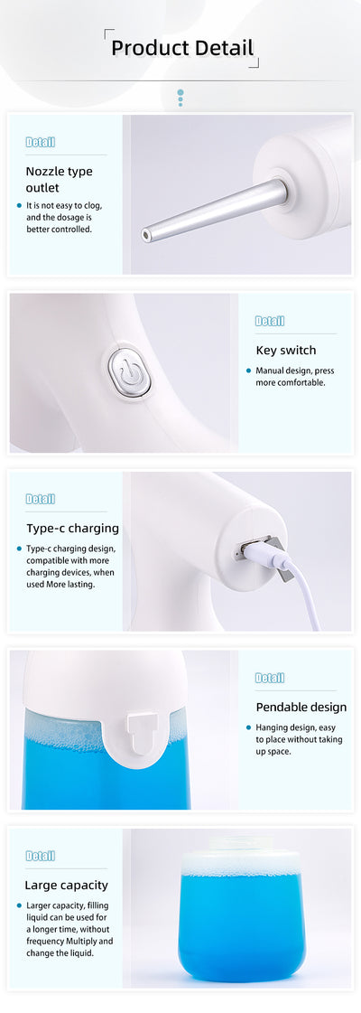 Dispensador Automático de Espuma para Jabón y Champú - Image 13
