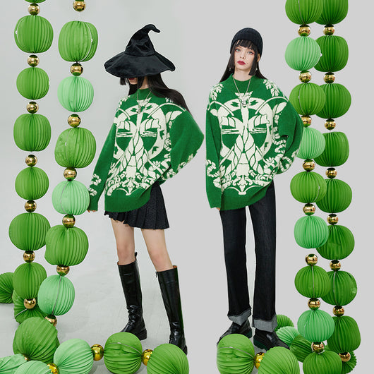 Suéter Oversized de Cuello Redondo Manga Larga - Estilo Relajado - Image 7